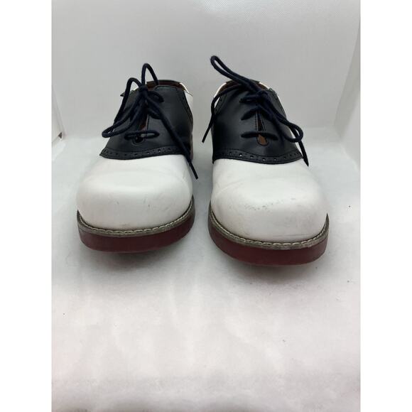 Women's School Issue Upper Class Oxford Shoes White/Black Saddle (Sz 10.5) - Picture 7 of 16